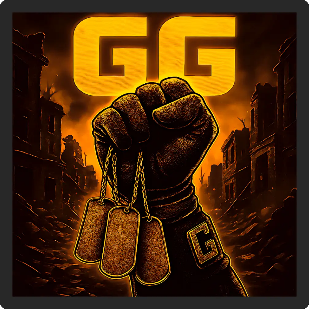 Luminária gamer FD3D GG FPS com ilustração Colecionador.