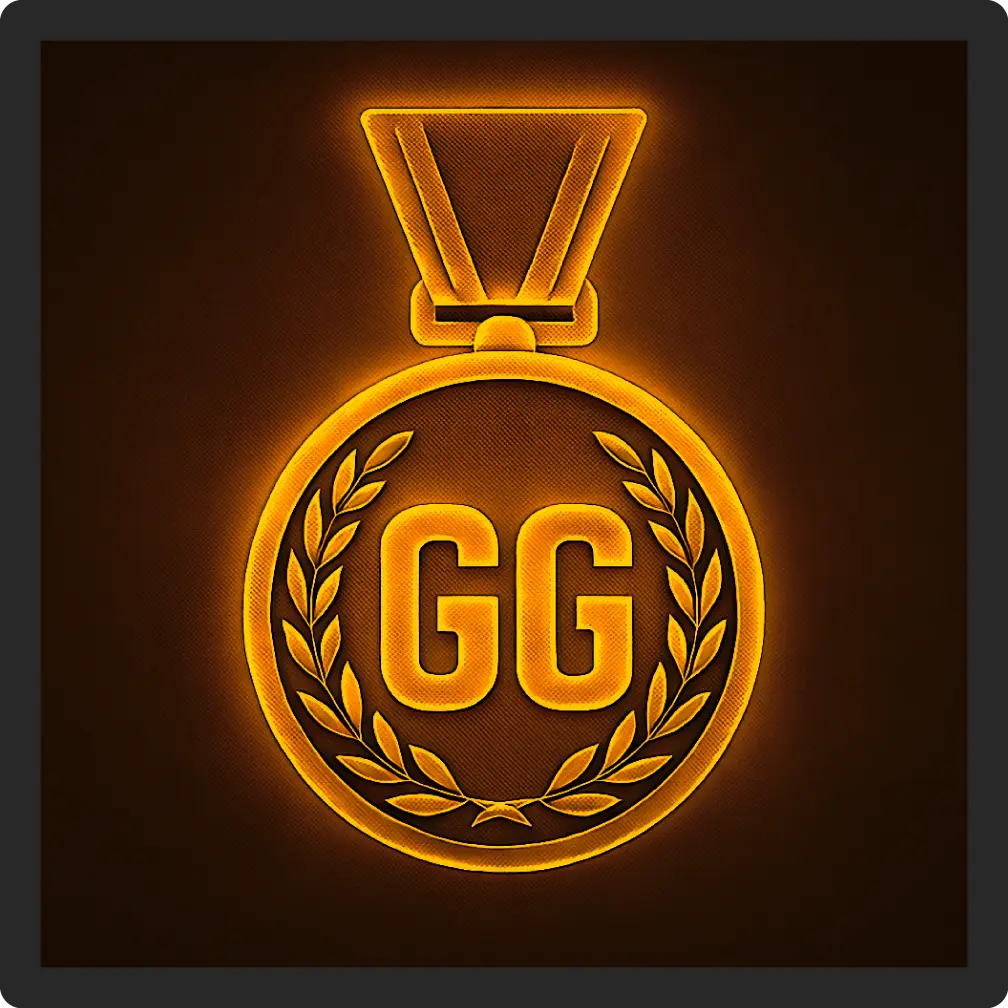 Luminária gamer FD3D GG FPS com ilustração Honra Dourada